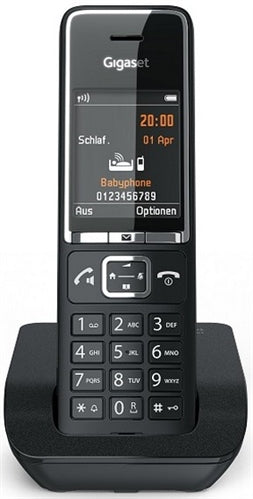 GIGASET WIRELESS PHONE COMFORT 550 BLACK CHROME (S30852-H3001-D204)