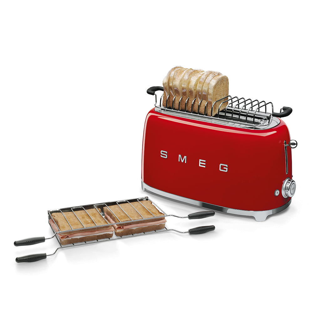 SMEG TOASTER 2X4 50S STYLE RED TSF02RDEU