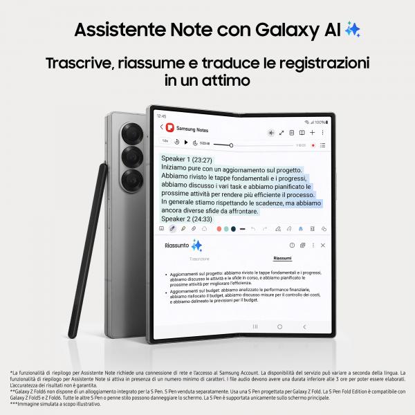 Samsung Galaxy Z Fold6 F956B 5G 12GB RAM 256GB - Silver Shadow