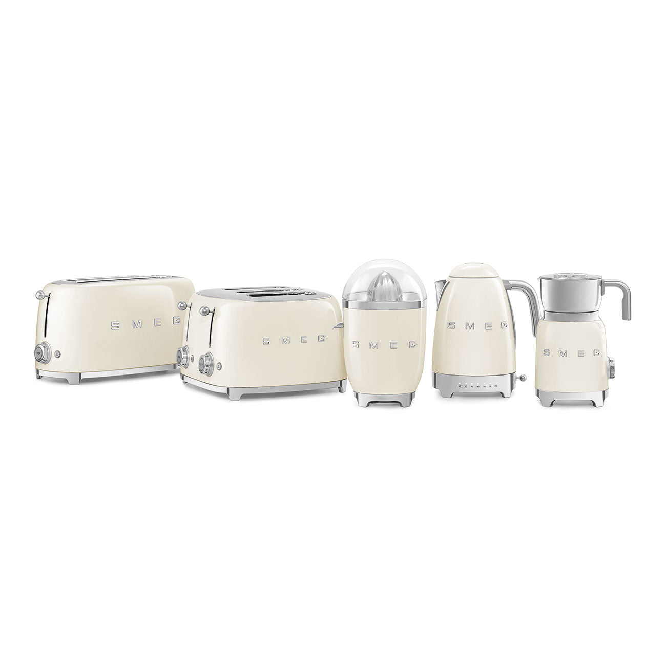 SMEG TOASTER 2X4 50STYLE CREAM TSF02CREU