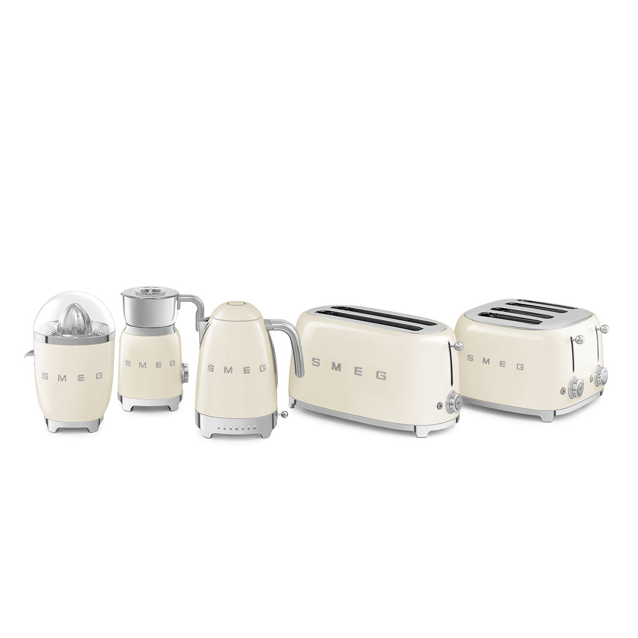 SMEG TOASTER 2X4 50STYLE CREAM TSF02CREU