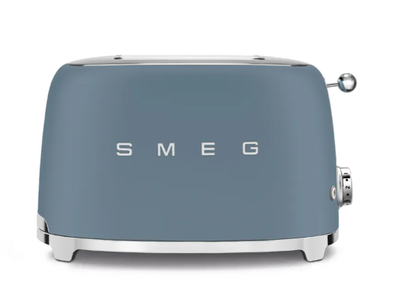 SMEG TOASTER 2X2 50STYLE STORM BLUE MATT TSF01SBMEU