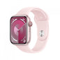 Watch Apple Watch Series 9 Cellular 45mm Pink Aluminium Case with Sport Band S/M - Light Pink