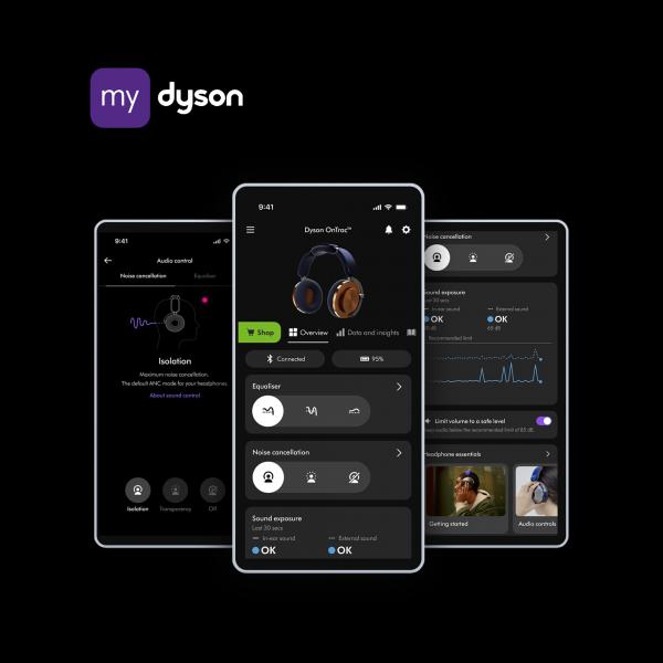 Dyson OnTrack Noise Canceling Headphones WP02 - Blue/Copper