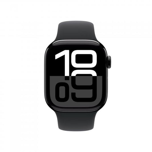 Watch Apple Watch Series 10 GPS 42mm Jet Black Aluminium Case with Sport Band S/M - Black