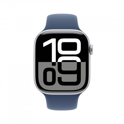 Watch Apple Watch Series 10 GPS 46mm Silver Aluminium Case with Sport Band M/L - Denim