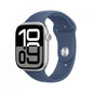 Watch Apple Watch Series 10 GPS 46mm Silver Aluminium Case with Sport Band M/L - Denim