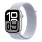 Watch Apple Watch Series 10 GPS 46mm Silver Aluminium Case with Sport Loop - Blue Cloud