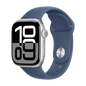 Watch Apple Watch Series 10 GPS 42mm Silver Aluminium Case with Sport Band S/M - Denim