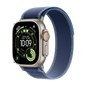 Watch Apple Watch Ultra 3 (2025) 5G 49mm Natural Titanium Case with Trail Loop M/L - Blue/Bright Blue