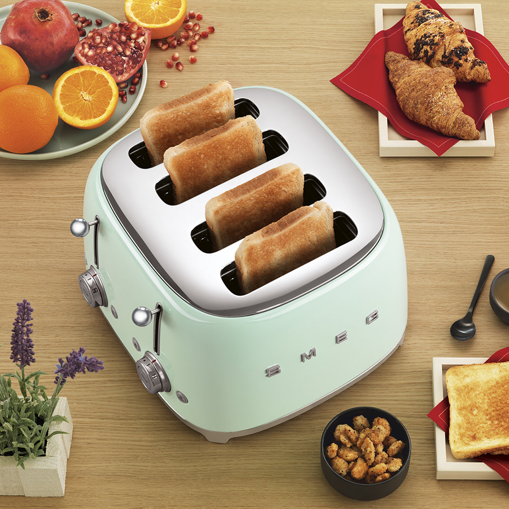 SMEG TOASTER 4X4 50STYLE PASTEL GREEN TSF03PGEU