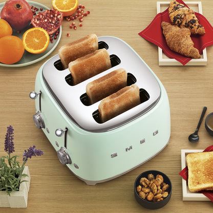 SMEG TOASTER 4X4 50STYLE PASTEL GREEN TSF03PGEU