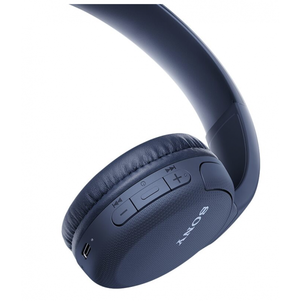 Sony WHCH510 Over-Ear Wireless Headset - Blue