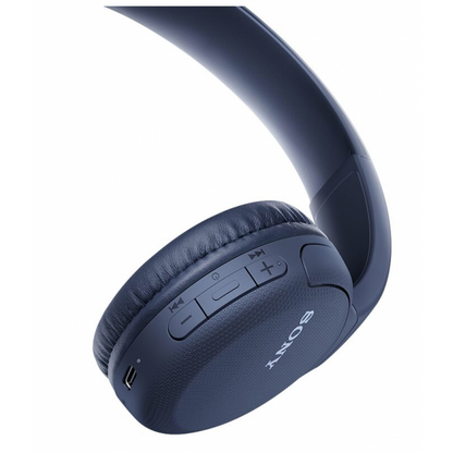 Sony WHCH510 Over-Ear Wireless Headset - Blue