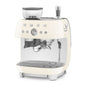 SMEG ESPRESSO MACHINE 50'STYLE WITH INTEGRATED GRINDER CREAM EGF03CREU