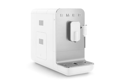 SMEG ESPRESSO AUTOMATIC COFFER MACHINE WITH MILK FROTHER WHITE BCC12WHMEU