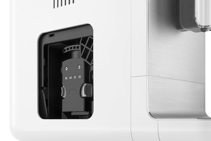 SMEG ESPRESSO AUTOMATIC COFFER MACHINE WITH MILK FROTHER WHITE BCC12WHMEU