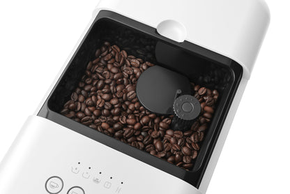 SMEG ESPRESSO AUTOMATIC COFFER MACHINE WITH MILK FROTHER WHITE BCC12WHMEU