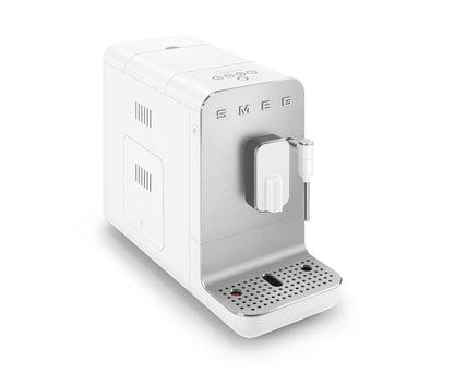 SMEG ESPRESSO AUTOMATIC COFFER MACHINE WITH MILK FROTHER WHITE BCC12WHMEU