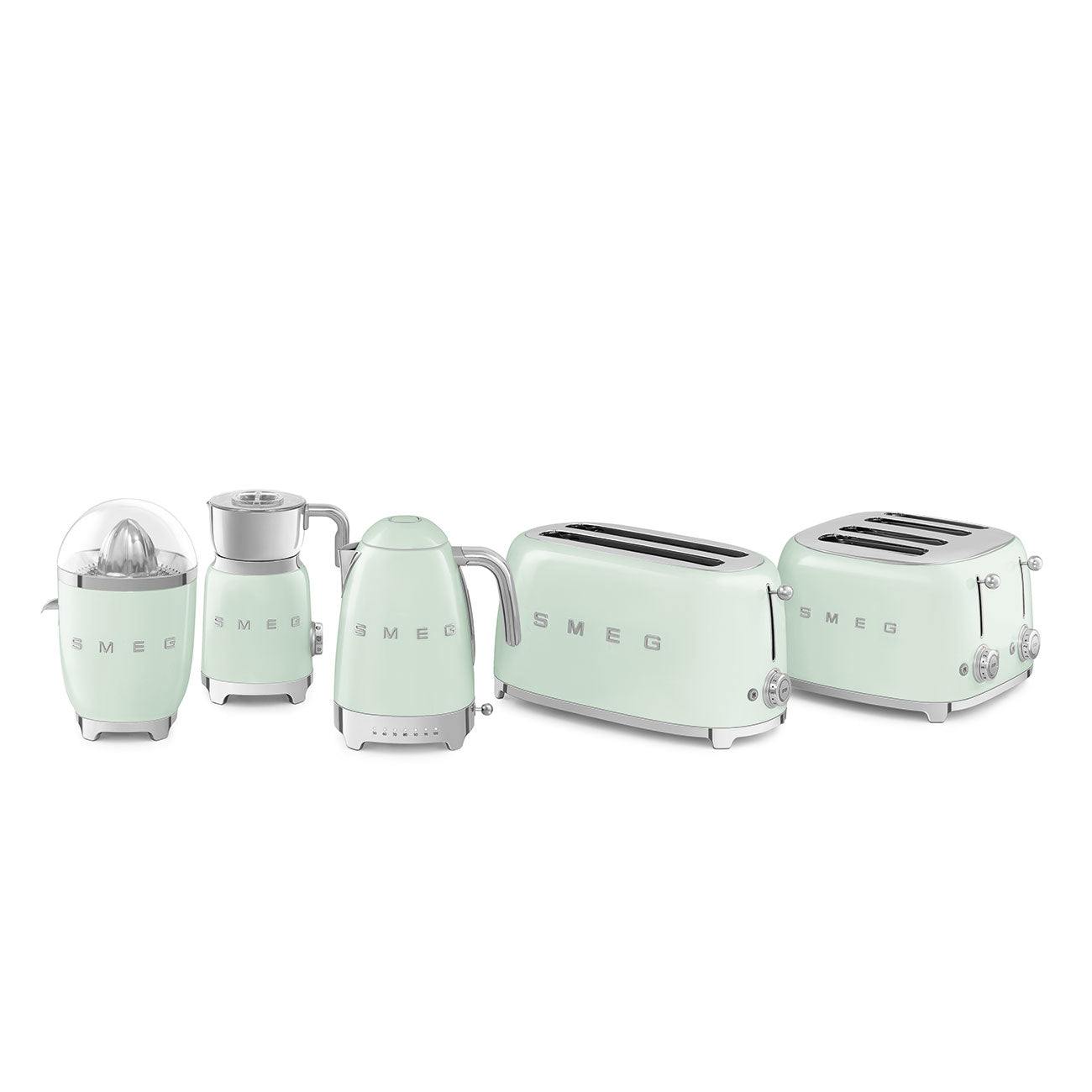 SMEG TOASTER 2X4 50STYLE PASTEL GREEN TSF02PGEU