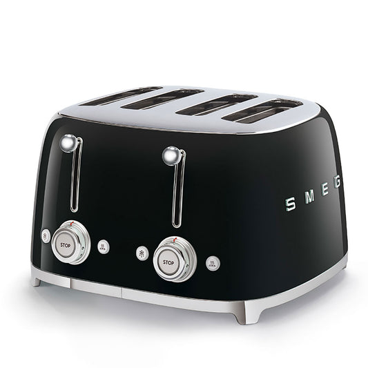 SMEG TOASTER 4X4 50STYLE BLACK TSF03BLEU